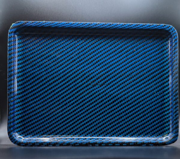Real Blue Carbon Fiber Tray 7" x 5" x 3/8